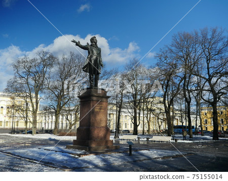 monument great Russian poet Alexander Pushkin monument great Russian poet Alexander Pushkin 75155014
