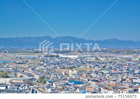 [Overlooking Suzuka City from the observation lobby of Suzuka City Hall] Kobe, Suzuka City, Mie Prefecture 75156073