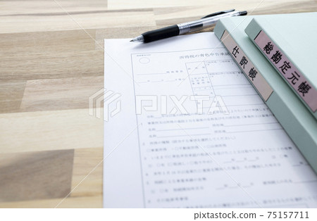 Income tax blue filing approval application form, journal and general ledger Income tax blue filing approval application form, journal and general ledger 75157711