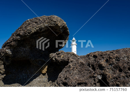 Nojimasaki Lighthouse, Minamiboso City in fine weather 75157760