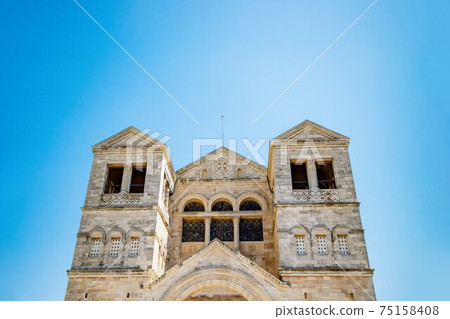 Nazareth, Israel. The Church of the Transfiguration on Mount Tabor 75158408