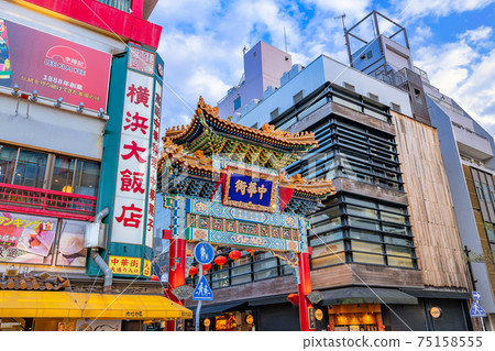 Yokohama Chinatown Zenrinmon, Yokohama City, Kanagawa Prefecture 75158555