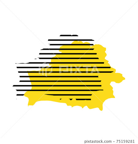 Belarus - country silhouette Belarus - country silhouette 75159281