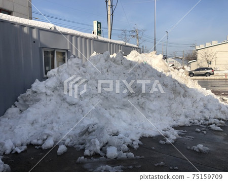 雪域景觀大雪多雪的冬天農村 75159709