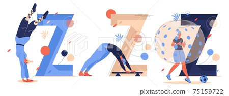 Vector sport letters Z collection with active woman training zourkhaneh, zorb football and zui-quan. Young female characters playing and fighting. Vector sport letters Z collection with active woman training zourkhaneh, zorb football and zui-quan. Young female characters playing and fighting. 75159722