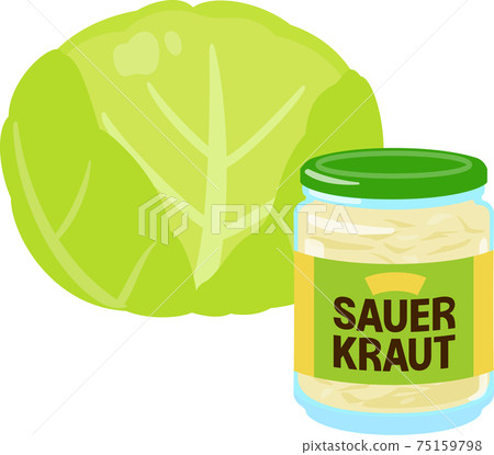瓶裝的酸菜和白菜 75159798