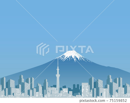 Skyscraper big city background material 75159852