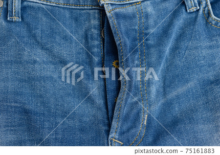 fly with iron buttons, blue denim pants 75161883