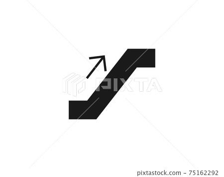 Escalator elevator icon. Vector illustration, flat design. 75162292