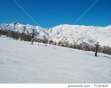 白馬47冬季運動公園全景路線，可一覽高湯山和烏松山的景色 75163605