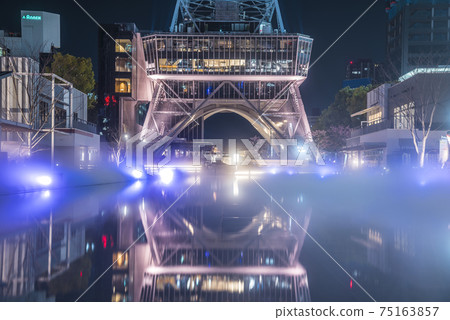 愛知縣名古屋電視塔久屋大通公園夜景 75163857
