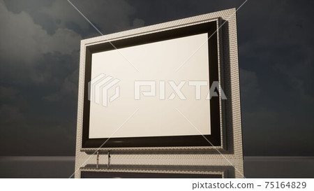 Huge frame silver diagonal night 75164829
