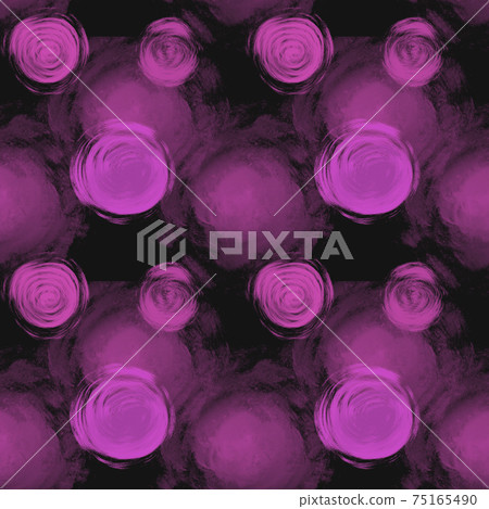 Abstract seamless pattern with circle of pink 75165490