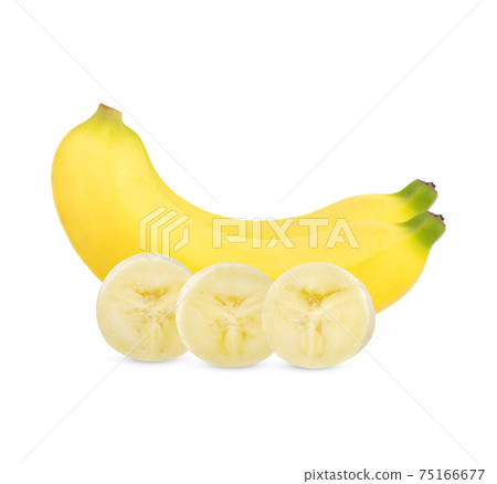 Fresh banana isolated on white background Fresh banana isolated on white background 75166677