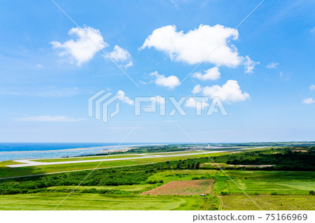 沖繩縣石垣市石垣島新石垣機場偏遠島嶼渡假勝地天堂天堂暑假觀光旅行飛機候機樓 75166969