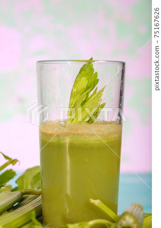 Healthy drink, vegetable juice, studio shot Healthy drink, vegetable juice, studio shot 75167626
