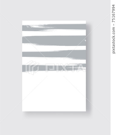 Abstract ink brush banners with grunge effect Abstract ink brush banners with grunge effect 75167994