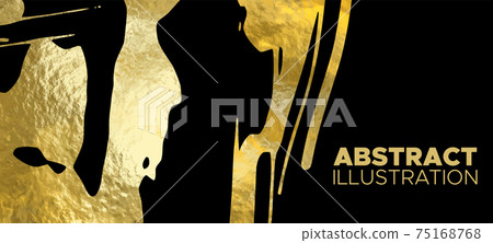 Vector Black and Gold Design Templates for banner. Vector Black and Gold Design Templates for banner. 75168768