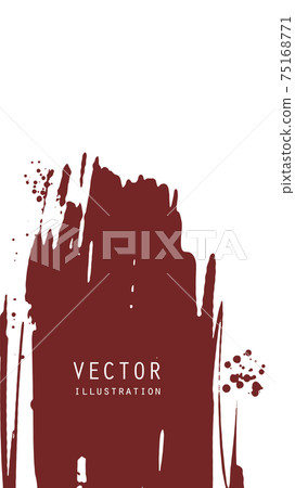 Abstract ink brush banners with grunge effect Abstract ink brush banners with grunge effect 75168771
