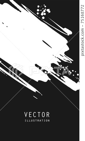 Abstract ink brush banners with grunge effect Abstract ink brush banners with grunge effect 75168772