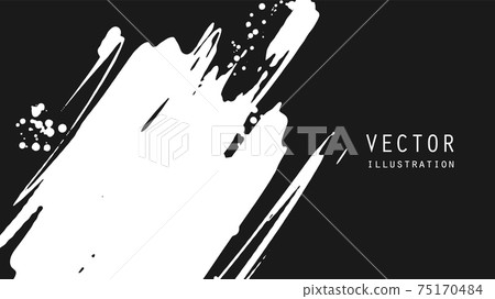Abstract ink brush banners with grunge effect Abstract ink brush banners with grunge effect 75170484