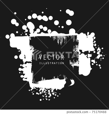 vector splats splashes and blobs of white ink paint in different shapes drips vector splats splashes and blobs of white ink paint in different shapes drips 75170488