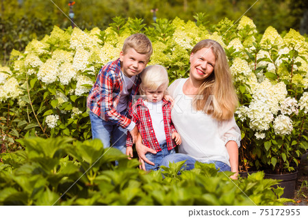 Family weekend outdoor on sunny summer day Family weekend outdoor on sunny summer day 75172955