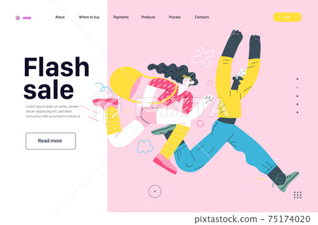Discounts, sale, promotion, web template Discounts, sale, promotion, web template 75174020