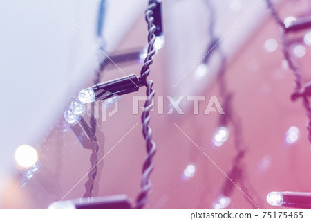 Christmas lights with blurred background 75175465