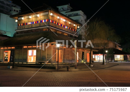 [Ishikawa Prefecture] Yamashiro Onsen night view of Soyu and Kosoyu 75175987