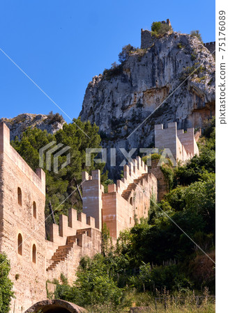 Part of Xativa castle fortified wall Part of Xativa castle fortified wall 75176089
