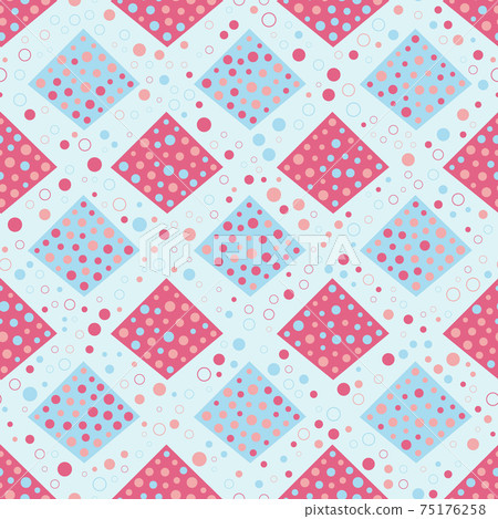 Seamless abstract pattern. Beautiful texture for textile or paper print. Vector illustration. Cute colorful background. 75176258