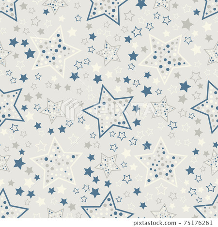 Seamless abstract pattern. Beautiful texture for textile or paper print. Vector illustration. Cute colorful background. Seamless abstract pattern. Beautiful texture for textile or paper print. Vector illustration. Cute colorful background. 75176261