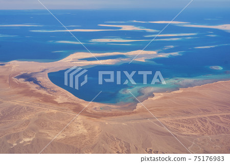 Red sea coast in the southern part of the Gulf of Suez north of Hurghada in Egypt Red sea coast in the southern part of the Gulf of Suez north of Hurghada in Egypt 75176983