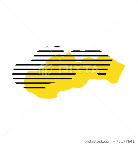 Slovakia - country silhouette 75177641