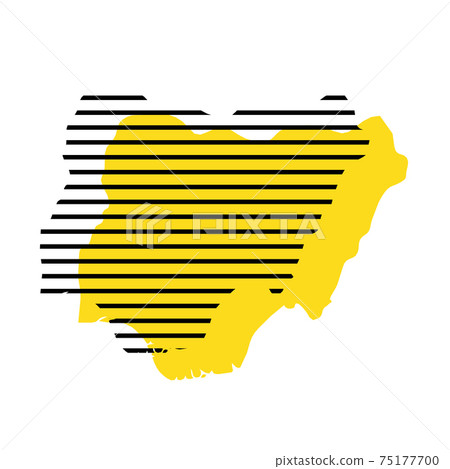 Nigeria - country silhouette 75177700