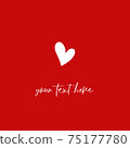 heart postcard love valentine wedding festive template 75177780