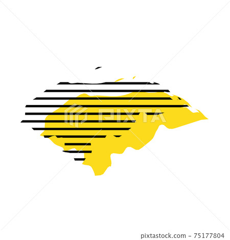 Honduras - country silhouette 75177804
