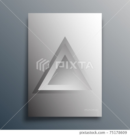 Minimalistic design for flyer, poster, brochure cover, background, wallpaper, typography, or other printing products - Vector illustration Minimalistic design for flyer, poster, brochure cover, background, wallpaper, typography, or other printing products - Vector illustration 75178609