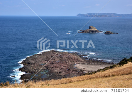 長崎縣一木島的最北端，是在吳島角多岩石的海岸上著名的垂釣點，長著一條大蒼蠅 75181704