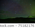 Night view of Iceland with the remnants of the aurora 75182176