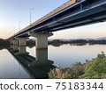 淀川和黃昏的大橋（淀川新橋） 75183344