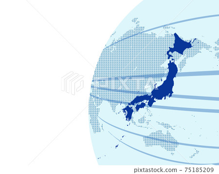商業背景日本地圖世界地圖商業形象全球 75185209