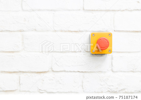 Emergency switch installed on the wall Emergency switch installed on the wall 75187174