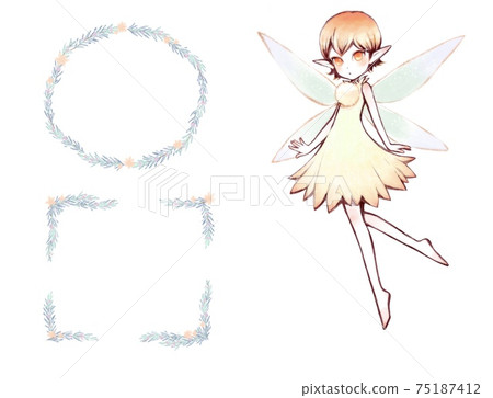 穿著黃色衣服的仙女 75187412