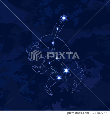 88 Constellation Series B-Constellation Picture and Constellation Line-Ursa Minor 75187736