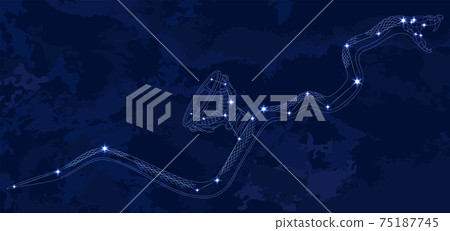 88 Constellation Series B-Constellation Picture and Constellation Line-Hydra and Copp 75187745