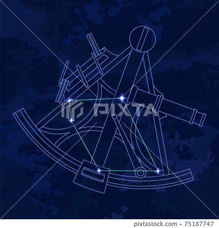 88 Constellation Series B-Constellation Picture and Constellation Line-Sextans 75187747