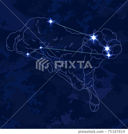 88 Constellation Series B-Constellation Picture and Constellation Line-Aries 75187814