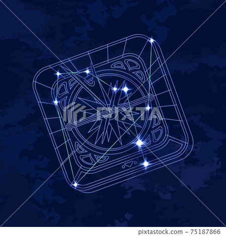 88 Constellation Series B-Constellation Picture and Constellation Line-Pyxis 88 Constellation Series B-Constellation Picture and Constellation Line-Pyxis 75187866